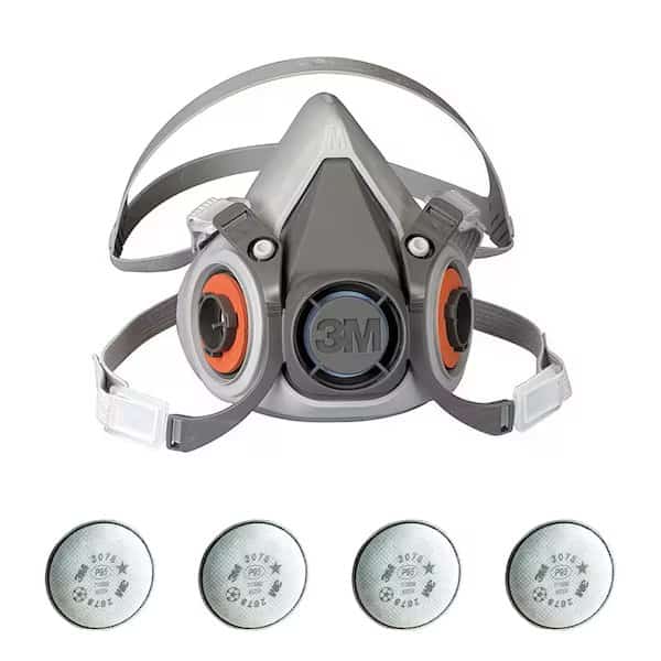 Half Mask Respirator Kit: Includes 4 Filters, Nuisance Acid Gas/Nuisance Organic Vapor/P95, Blue, S