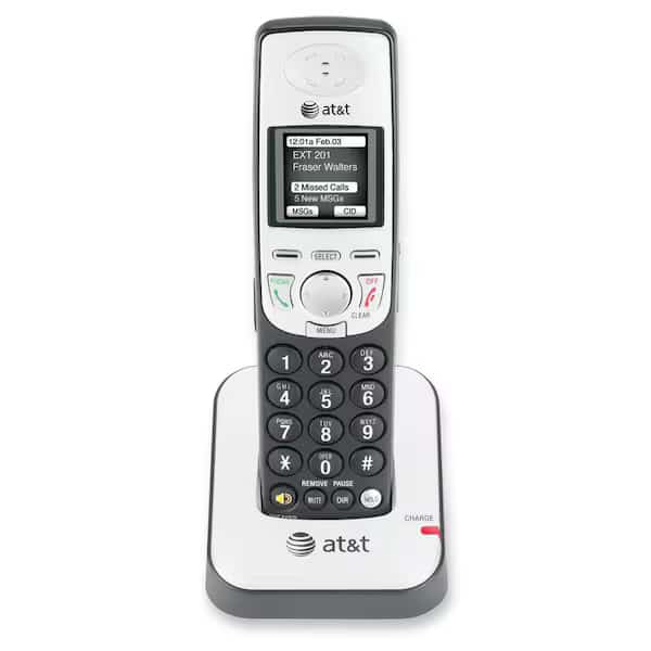 AT&T SB67040 Cordless Phone Handset - Black, Silver