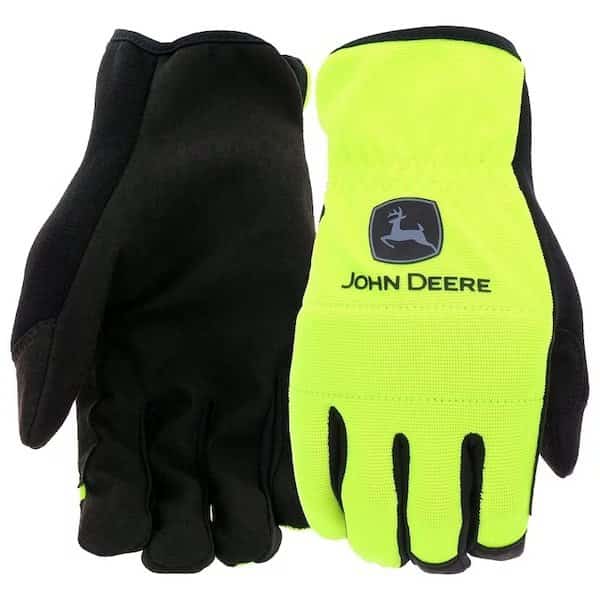 HighDexterity Work Gloves, Men's, XL, Reinforced Thumb, Shirred Cuff, SpandexSynthetic Leather