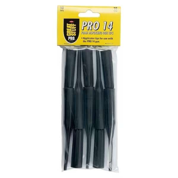 Replacement Foam Gun Tip, For Use With Great Stuff Pro Series 14 Dispensing Gun, Plastic, Black