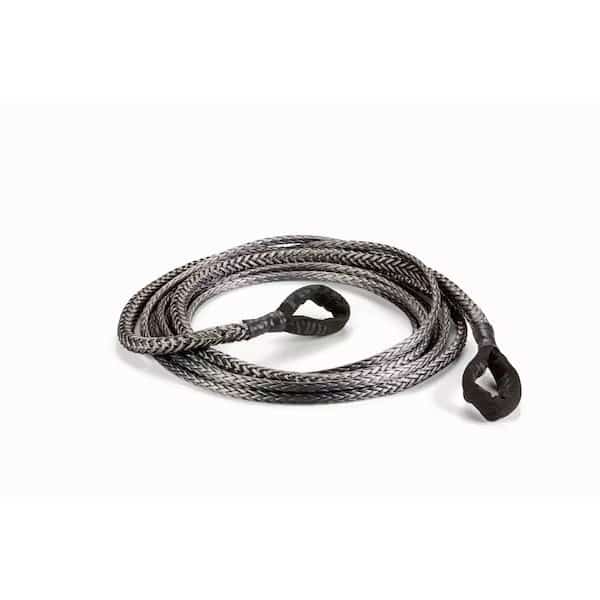 Winch Cable Extension 3/8 In Diameter x 50 Foot Length; Spydura Pro Synthetic Rope; Loop on Each