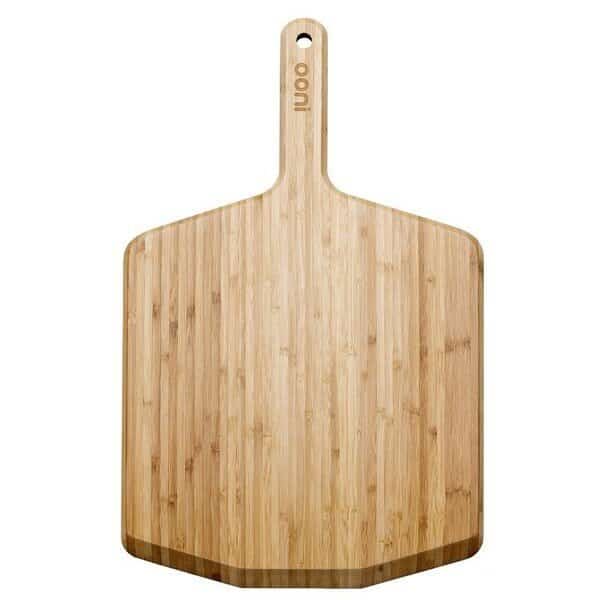 Pizza Peel and Serving Board, Bamboo Blade, Brown Handle