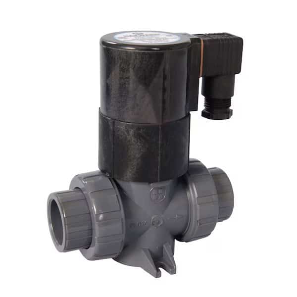 Solenoid Valve, 2-Way, Normally Closed, 3/4 in Pipe Size, 24V AC/DC, Inline Single, Direct Acting