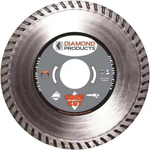 DIAMOND PRODUCTS 21124 Circular Turbo Blade, 7/8 in Arbor, Diamond Cutting Edge