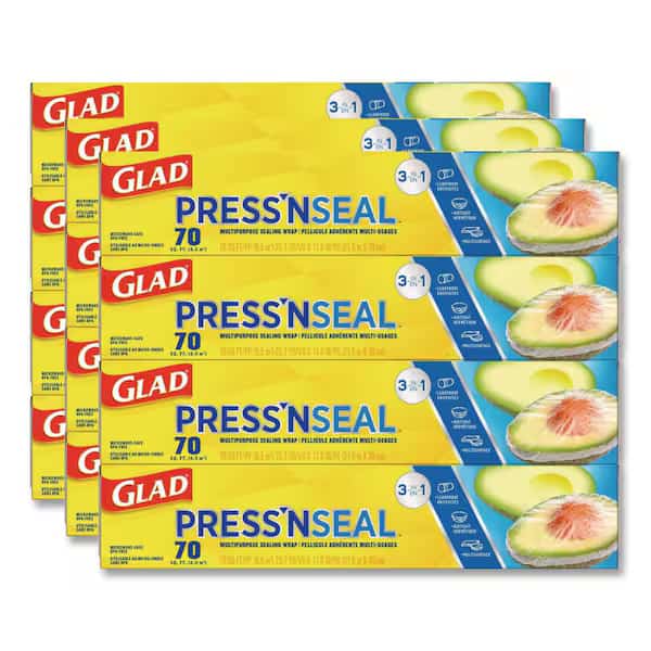 Press'n Seal Food Plastic Wrap, 70 Square Foot Roll, PK12