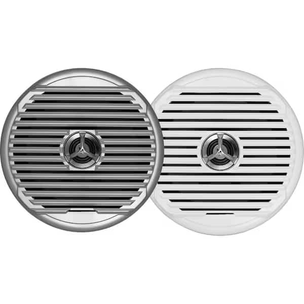 MSX65R 6.5" High Performance Coaxial Speaker- White/Silver Grills