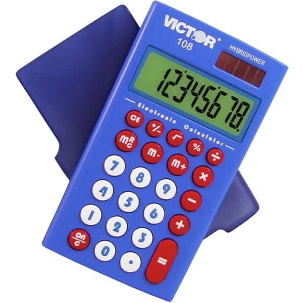 Teacher's Calculator Kit, 8 Digit Pocket Calculator, Set of 10
