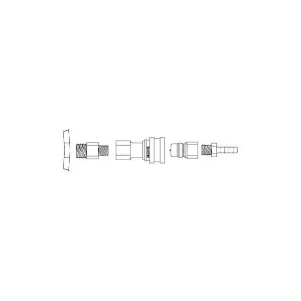 Fitting Disconnect Assembly, For Use With 1/4 in ID Tube, SS