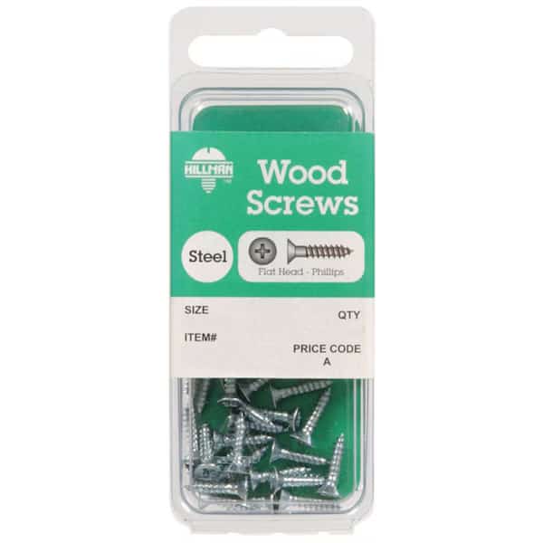 8 x 1.5 in. Phillip Flat Head Wood Screw, 100PK