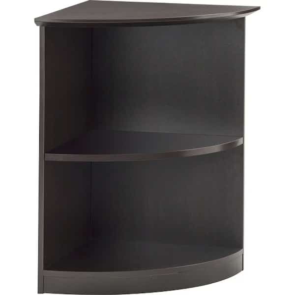 Round Corner Bookcase,Medina Qrtr,Mocha, Mfr#: MVBQ2LDC, MAYLINE