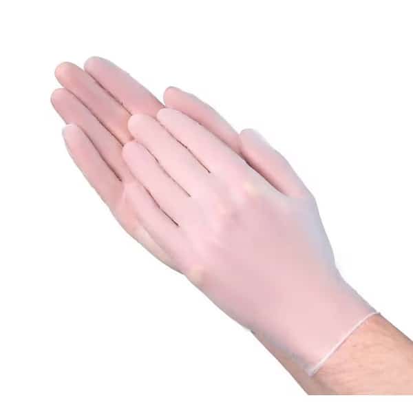 A23A1, Disposable Gloves, 2 mil Palm, Vinyl, Powder-Free, S, 1000 PK, Clear