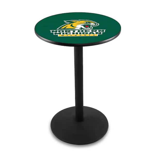 42" Blk Wrinkle Northern Michigan Pub Table, 36" dia. Top