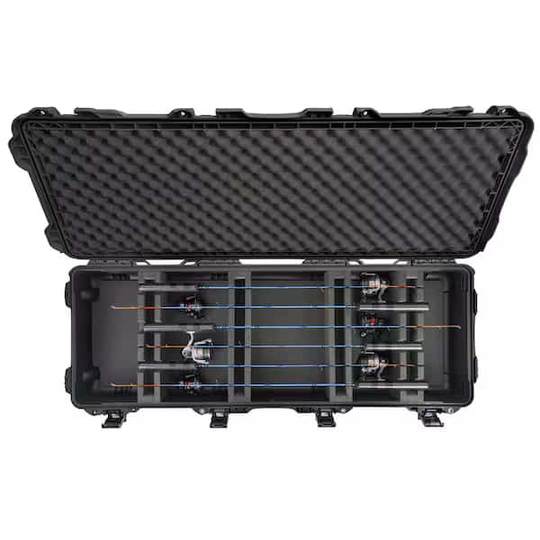 990 Case for Ice Fishing Rods w/ Foam - Olive