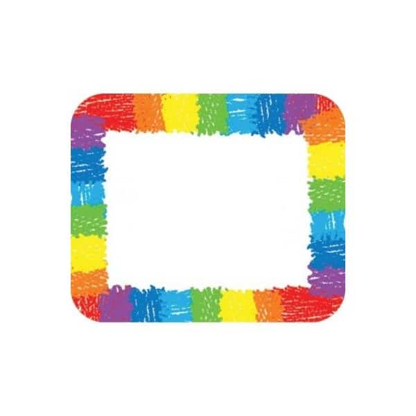 Kid-Drawn Rainbow Name Tags, PK240