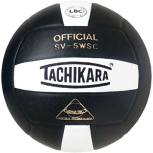 Tachikara SV5WSC.BKW Sensi-Tec Composite High Performance Volleyball - Black-White