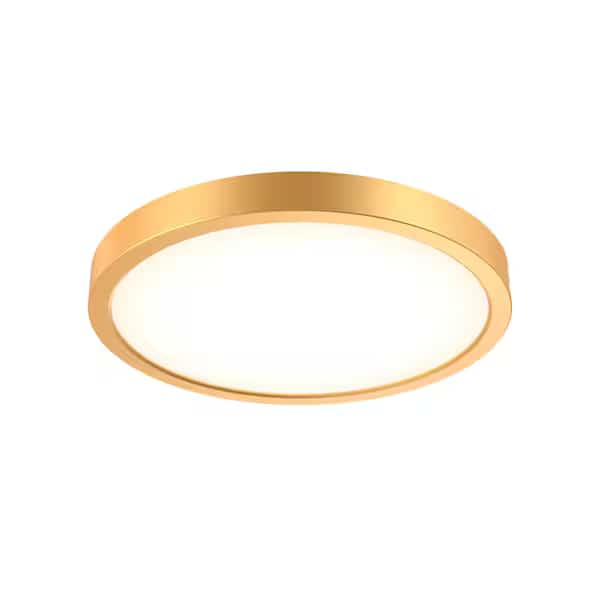 Delta 10 Inch Round Indoor/Outdoor LED Flush Mount, Gold, Dals, Mfr#: CFLEDR10-CC-GD