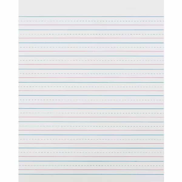 Pacon Broken Midline Sulphite Paper, White, 500PK