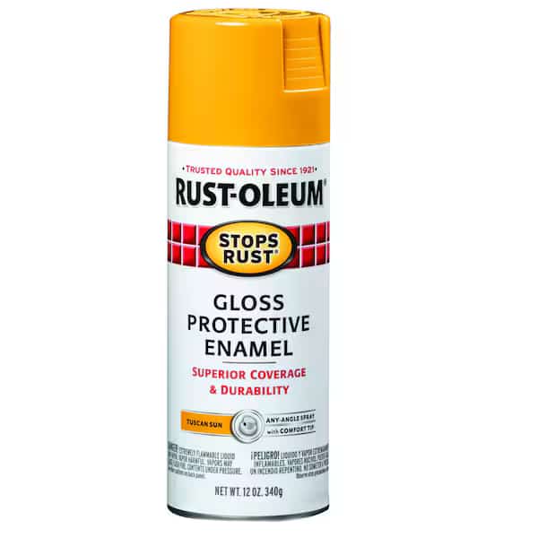 Spray Paint, Tuscan Sun, Gloss, Solvent, 12 Oz