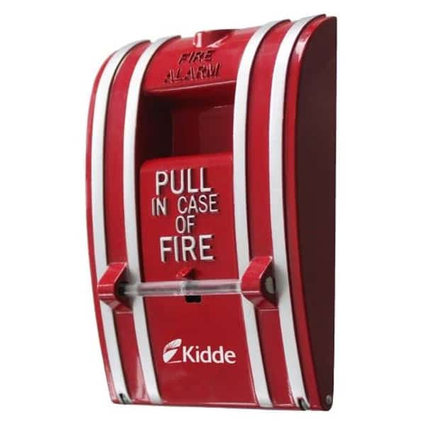 Fire Alarm Pull Station, Red, 2-1/2" D
