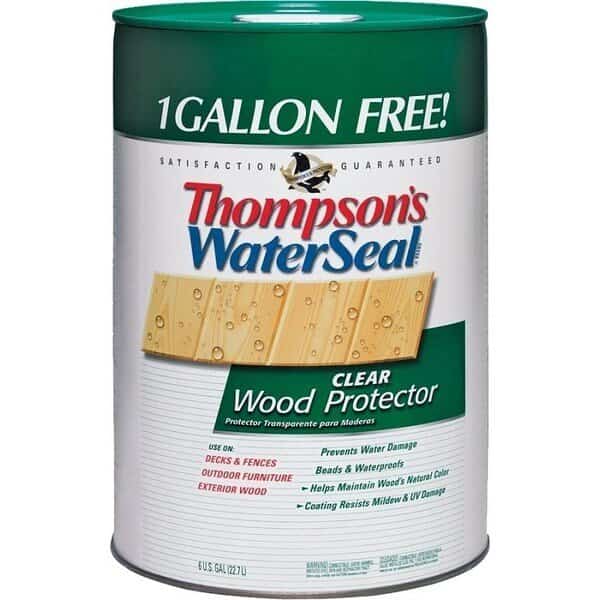 TH02180606 Wood Protector, Clear, Liquid, 6 gal