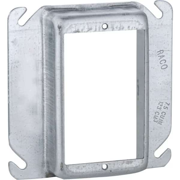 Plaster Ring, 4 X 4 In, Depth: 1, RACO, Mfr# 774