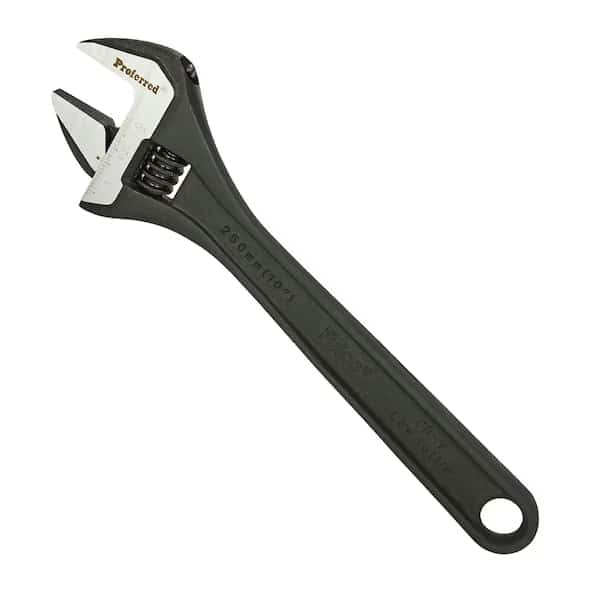 10" Standard Adjustable Wrench, Phosphate Finish