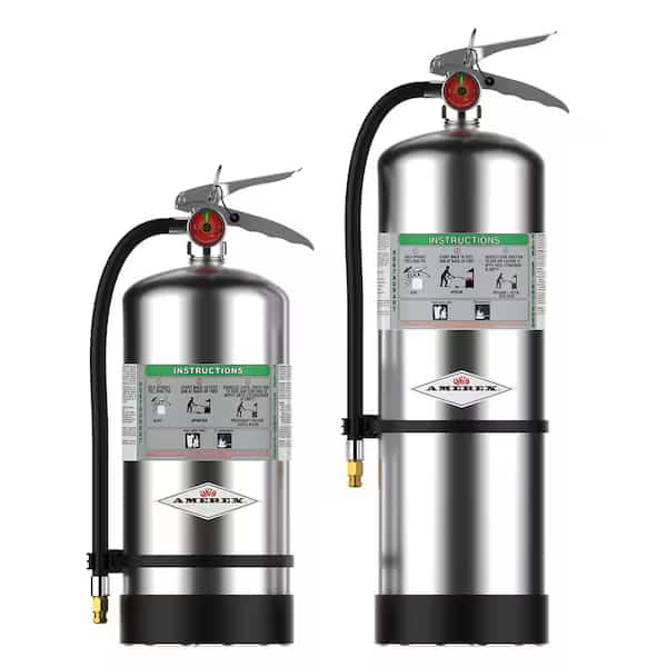 Fire Extinguisher, 2A:K, Rechargeable Stored Pressure, 6 L, Amerex, Mfr#: C260