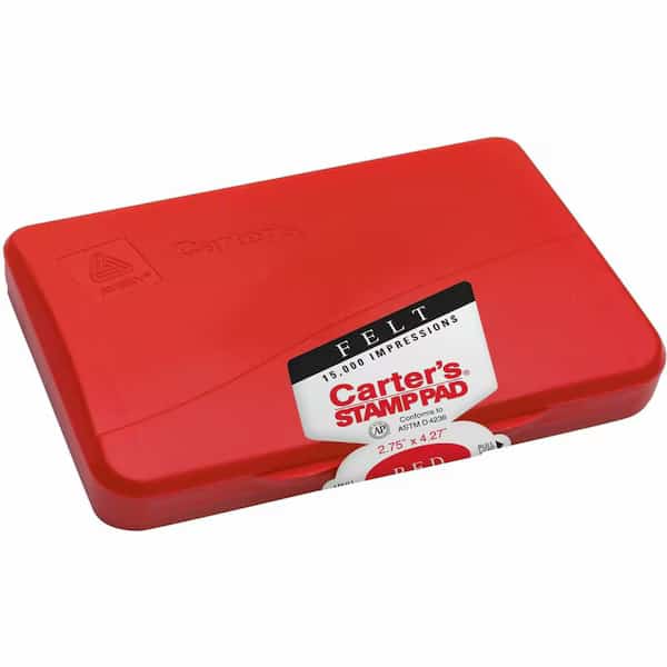 reg Reinkable Felt Stamp Pads, Red