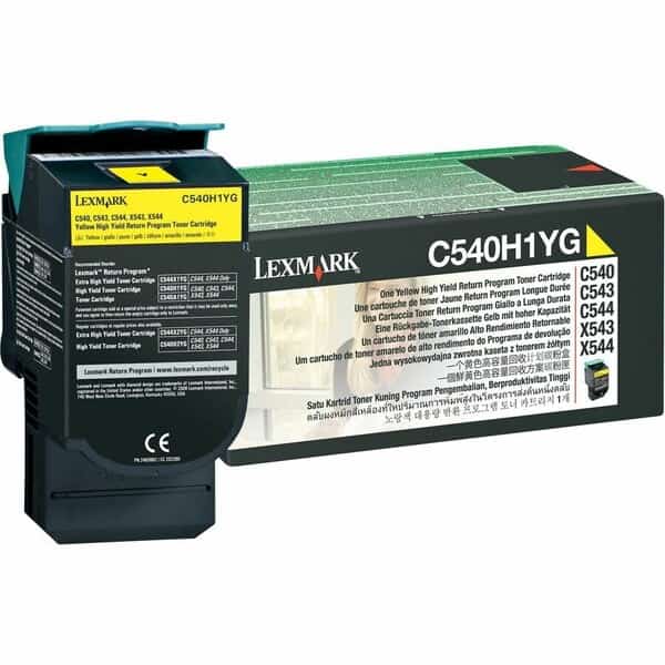 Toner For C540H1YG,Yellow,2K Pages, Mfr#: C540H1YG, ROYAL TONER