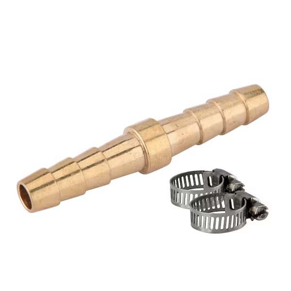 Z1414MMBC 1/4" x 1/4" Male to Male Brass Barbed Coupler