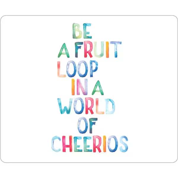 Otm Quotes Prints White Mouse Pad, Fruit