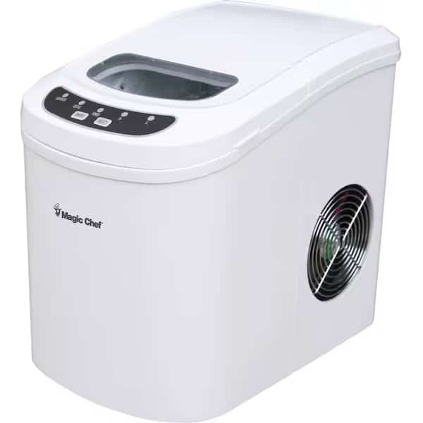 Portable Countertop Ice Maker, 27 lb., Wht, MAGIC CHEF, Mfr# MCIM22W