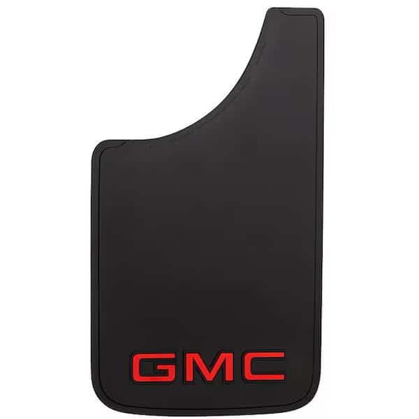 Universal 11 x 19 Set Of 2 Flat White GMC Logo Black Fiberglass Reinforced Screw On, Plasticolor, Mfr#: 000545R01