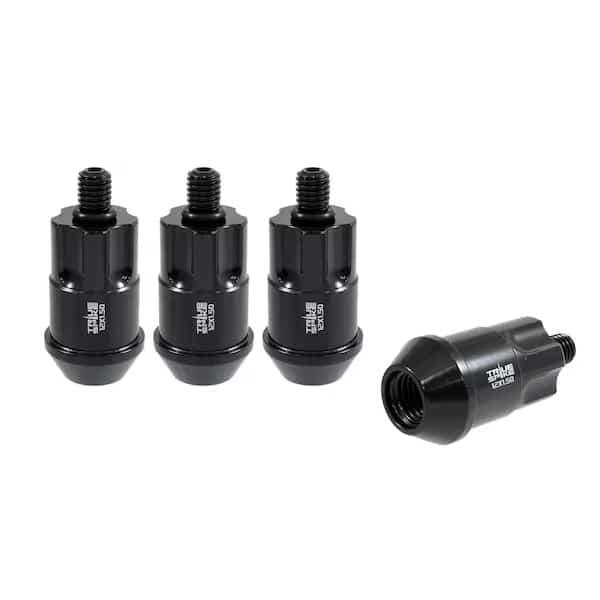 LUG NUTS Lug Nut Lock 12 Millimeter x 15 Thread Size 60 Degree Conical Acorn 16 Inch Overall L