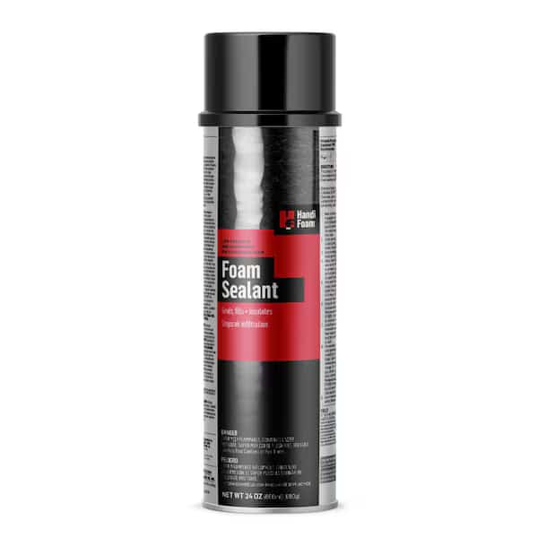 Spray Foam Sealant, Gun Application Method 24 oz, Aerosol Can, Cream, 2-3:1 Expansion Ratio