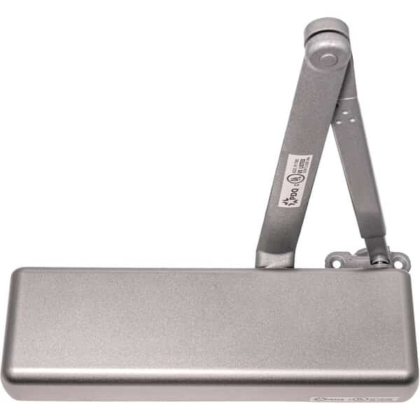 Institutional Door Closer, Extra Duty Arm , Aluminum Finish