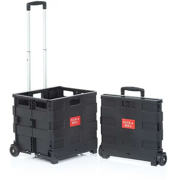 Black Collaspible Trolley/Crate