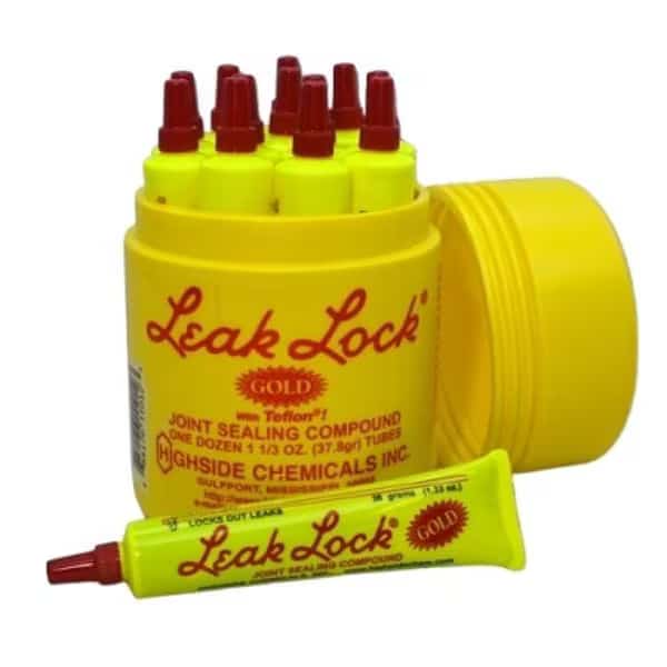 Joint Sealing Compound Tube, Leak Lock Gold, Gold