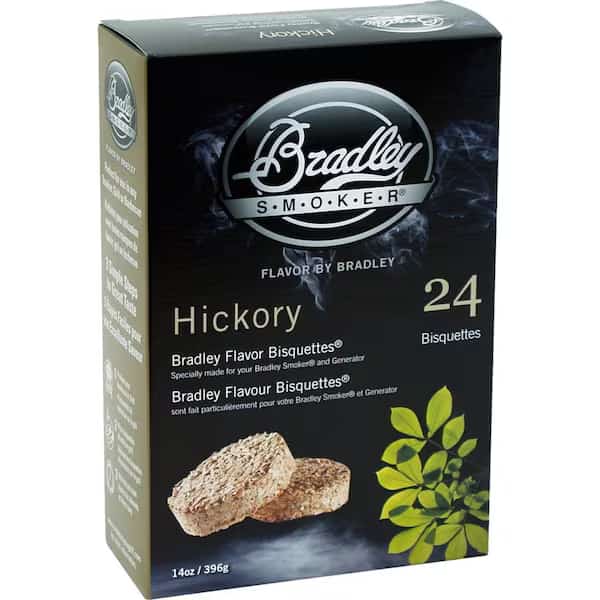 Bradley Smoker All Natural Hickory Wood Bisquettes 24 pk