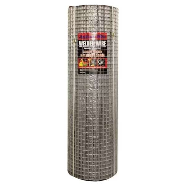 10 03 39 14 Welded Wire Fence, 100 ft L, 48 in H, 1 x 1 in Mesh, 14 Gauge, Galvanized