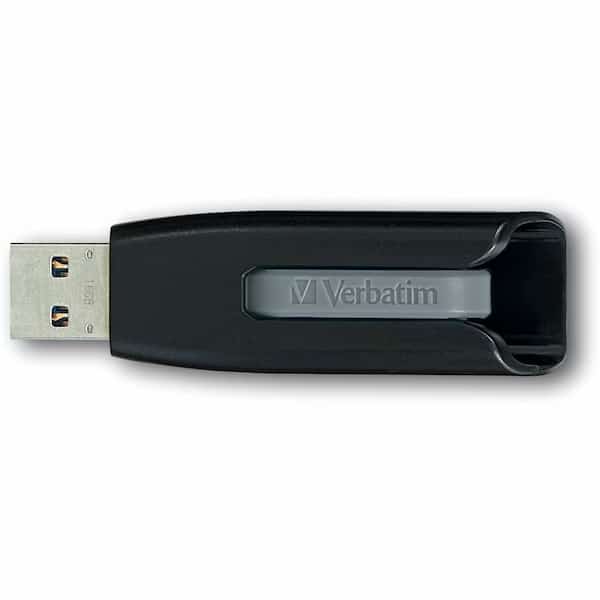 Verbatim 49171 Store 'n' Go V3 USB 3.0 Flash Drive, 8 GB, Gray