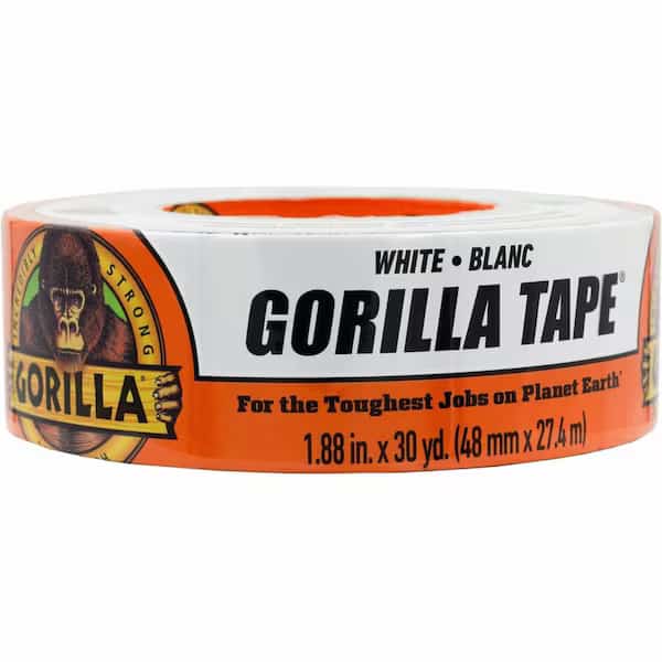 Duct Tape, Round, White, 5-3/4 in. dia.