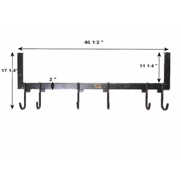 RACE AND WORK TRAILER ACCESSORY BoltOn Mount To Closed Trailer 6 Hook MultiTools Black Gray St