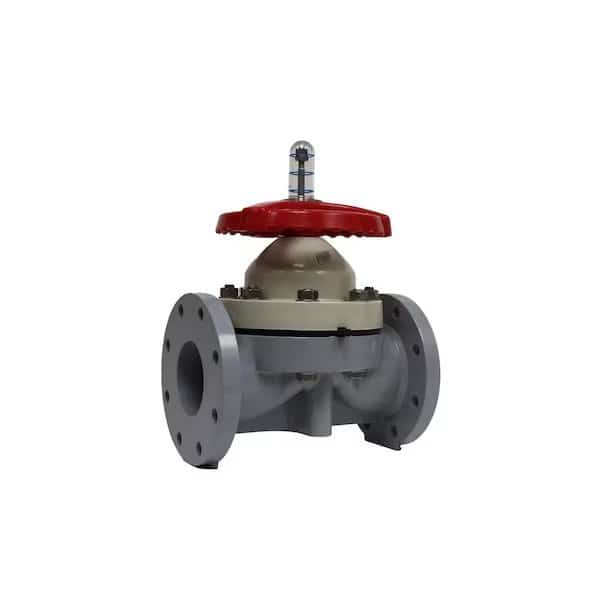 Valve, Diaphrgm, 1-1/4", CPVC, Flanged