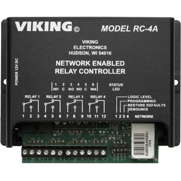 Network Enabled 4 Relay Controller