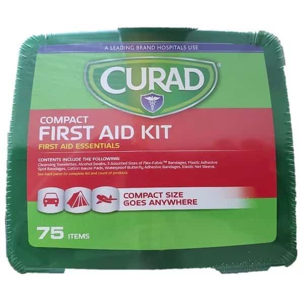 Compact LatexFree First Aid Kit, 75Piece