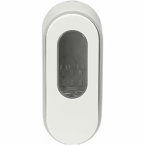 Toiletry Dispenser, 8 3/4 in H, Light Gray