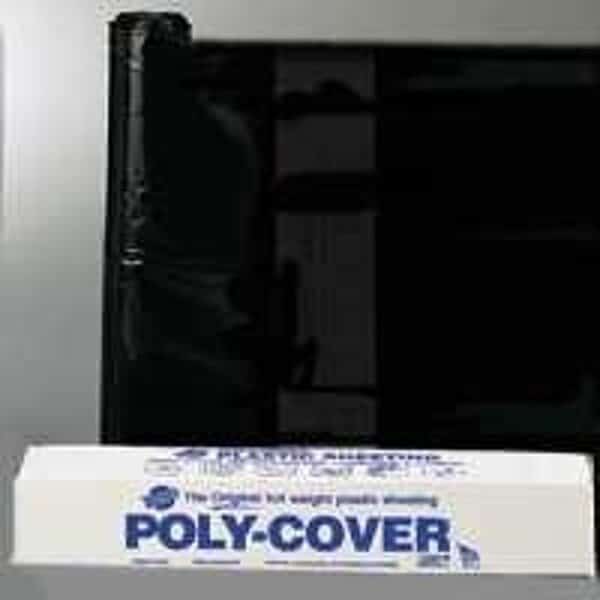 Warp's 4X3BB Waterproof Poly Film, 200 ft L, 3 ft W, 4 mil Thick, Black