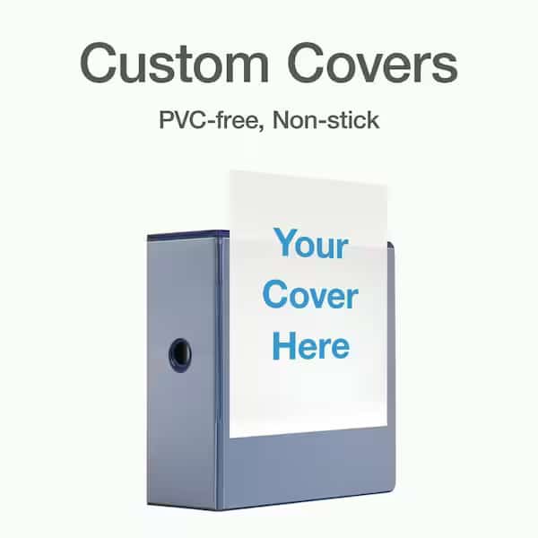 Xtralife ClearVue Locking SlantD Binders, Blue