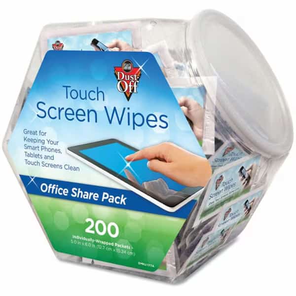 Dust-Off Antistatic Monitor Wipes Office Share Pack, 200 Indiv. Wipes - FAL, Falcon Safety, Mfr#: DMHJ